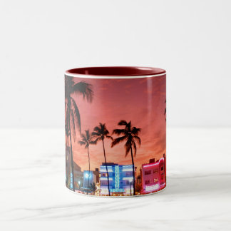 Ocean Drive - Miami Beach Skyline Coffee Mug