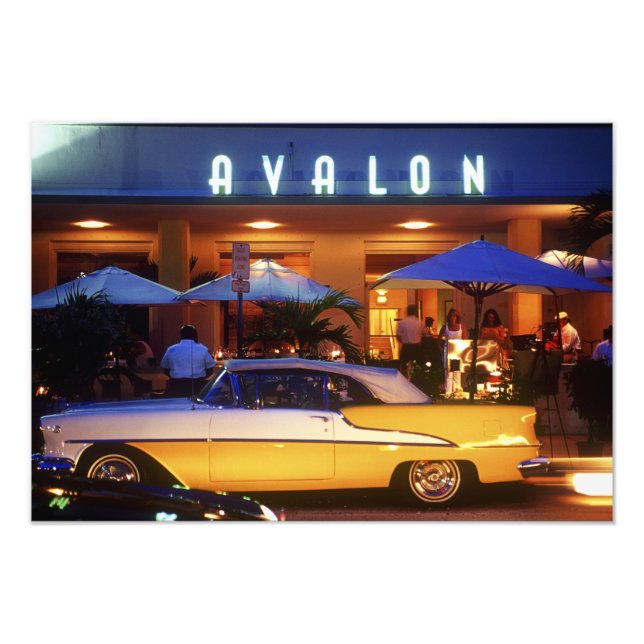 Ocean Drive, South Beach, Miami Beach, 2 Photo Print (Front)