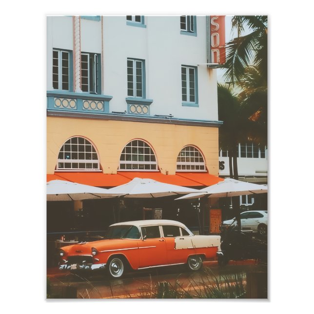 Ocean Drive, South Beach, Miami Photo Print (Front)