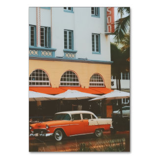 Ocean Drive, South Beach, Miami Table Number