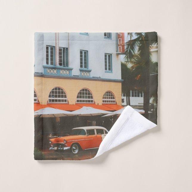 Ocean Drive, South Beach, Miami Wash Cloth (Wash Cloth)