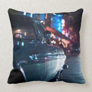 Ocean Drive vintage car Cushion