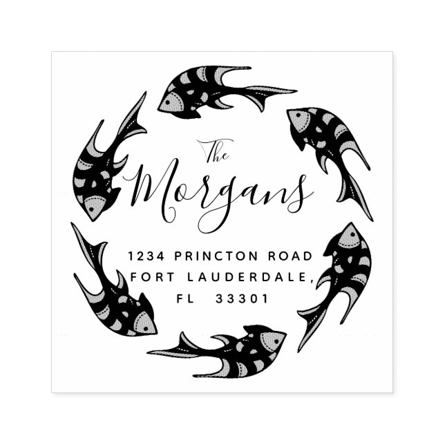 Ocean Elegance | Return Address Stamp (Imprint)