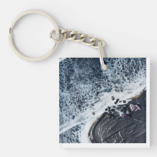 ocean energy crystal art tote bag key ring