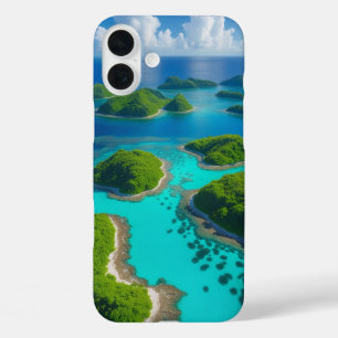 "Ocean Escape: Aerial Island Paradise  iPhone 16 Plus Case