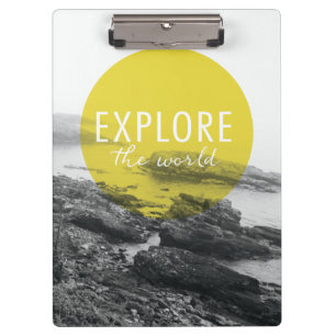 Ocean Explore The World Quote Clipboard