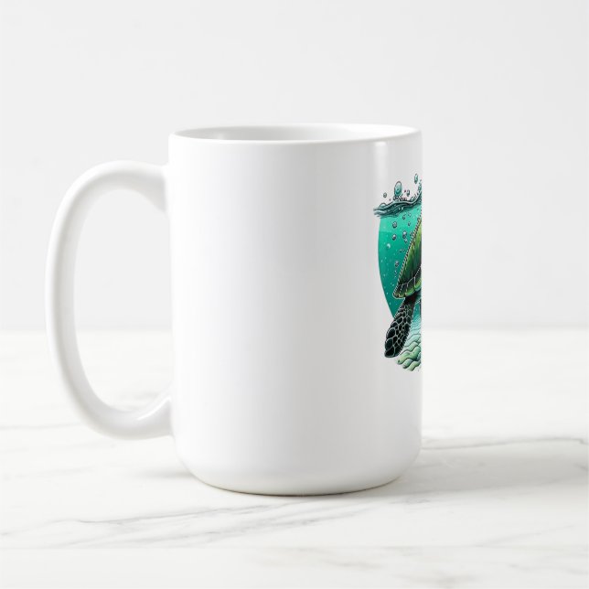 🌊 Ocean Explorer Sea Turtle 🐢 Coffee Mug (Left)
