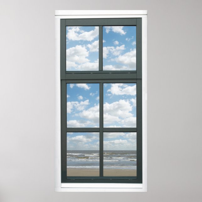 Ocean Fake Window View Poster (Front)