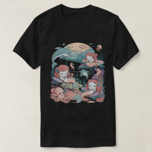 Ocean Fantasy Mermaid Graphic T-Shirt