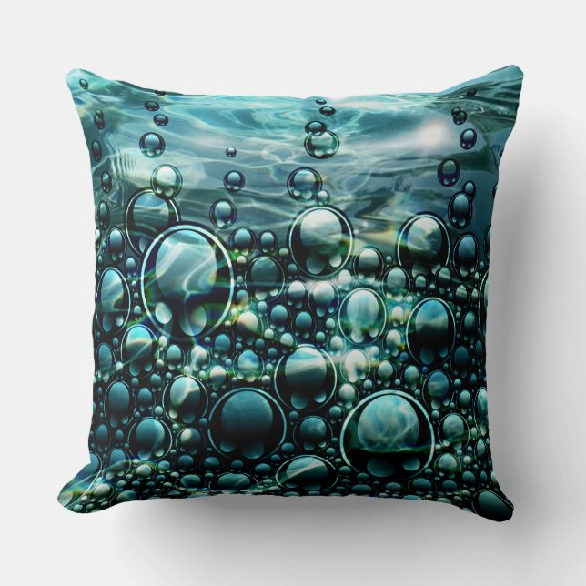 Ocean Fantasy Orbs Cushion (Front)