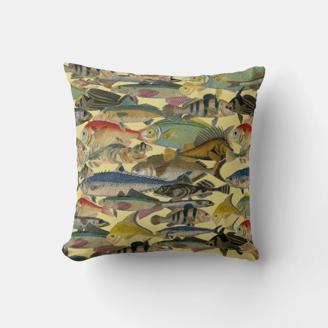 Ocean Fish Fishing Tropical Fish Exotic Colourful  Cushion (Front)
