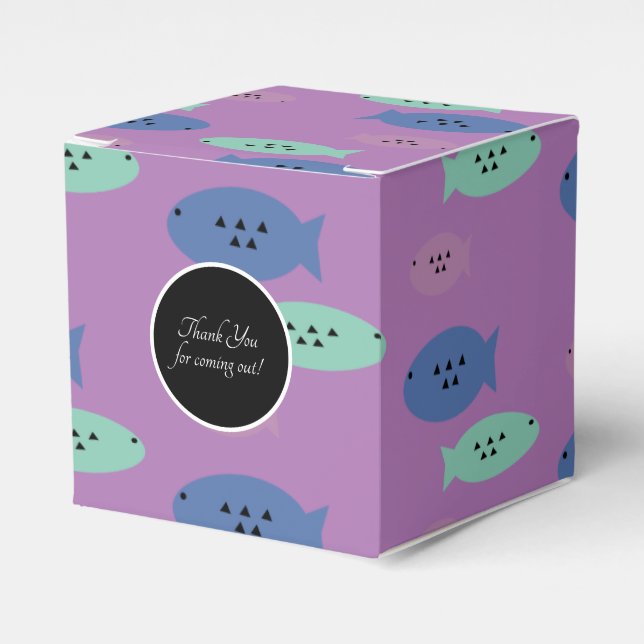 Ocean Fish Party Favour Box (Front Side)