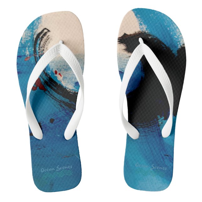 Ocean Flip Flops (Footbed)