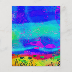 Ocean floor scrapbook background paper