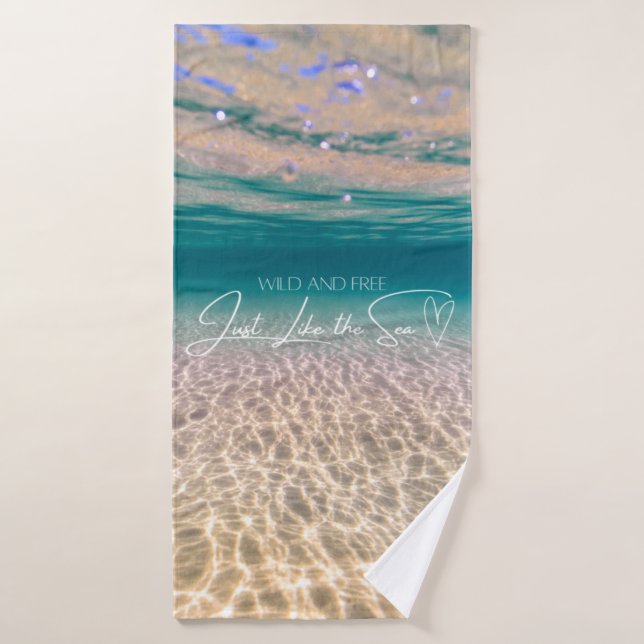 Ocean Floor Wild and Free Summer Bath Towel Set (Bath Towel)