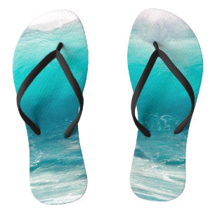 Ocean Flops Custom Surfing Wave Template Thongs