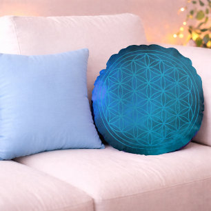 Ocean Flow – Colour of Heart Round Cushion