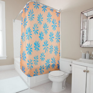 Ocean Flower Shower Curtain