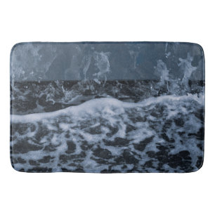 Ocean Foam Splash Closeup 1 Bath Mat