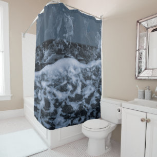 Ocean Foam Splash Closeup 1 Shower Curtain