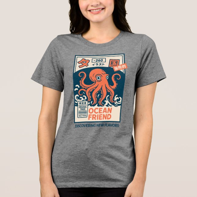 Ocean Friend Tri-Blend Shirt (Front)