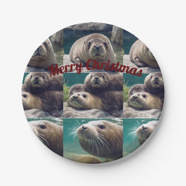 Ocean-Friendly Feasts with Walrus paper plates (Front)