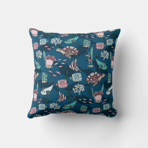 Ocean Friends kids pattern Cushion