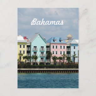 Ocean Front Bahamas Postcard