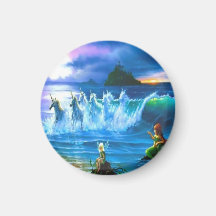 Ocean Full Of Unicorns Magnet