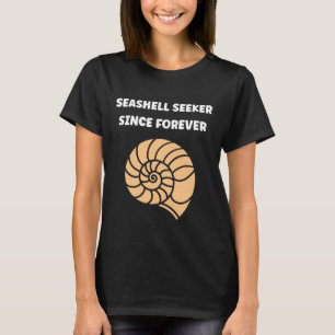 Ocean Funny Minimalist Shells Simple Quote Seeker T-Shirt