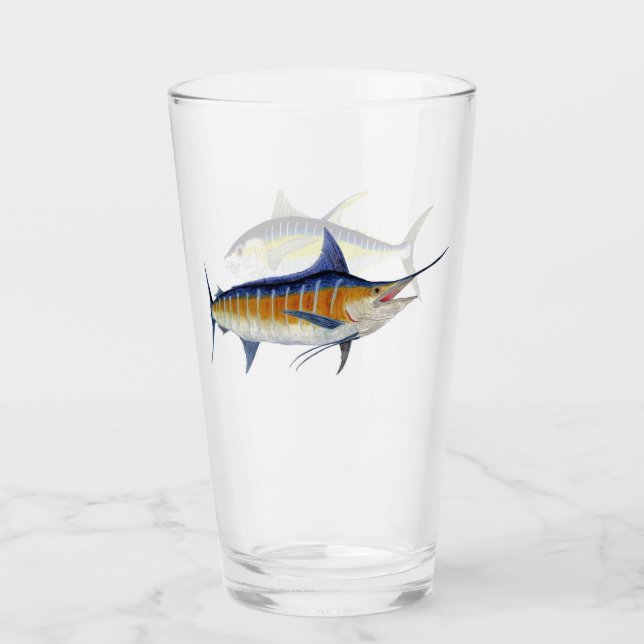 Ocean Gamefish Pint Glass (Front)