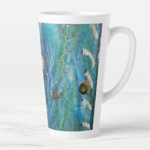 Ocean garden latte mug