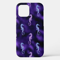Ocean Glamour Colourful Sea Horse Pattern