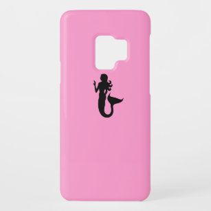 Ocean Glow_Black-on-Pink Mermaid Case-Mate Samsung Galaxy S9 Case