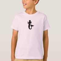 Ocean Glow_Black-on-Pink Mermaid