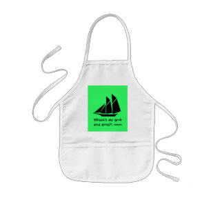 Ocean Glow_Clipper "Grub & Grog" Kids Apron