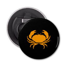 Ocean Glow_Orange on Black Crab