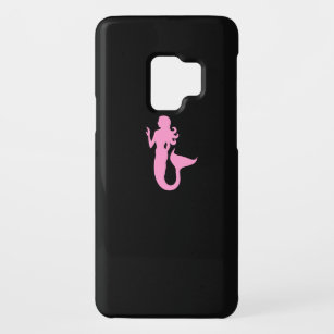 Ocean Glow_Pink-on-Black Mermaid Case-Mate Samsung Galaxy S9 Case