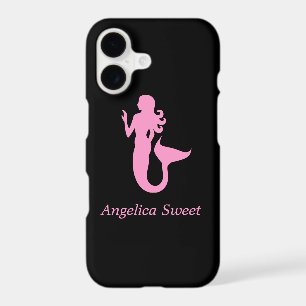 Ocean Glow_Pink-on-Black Mermaid_personalized