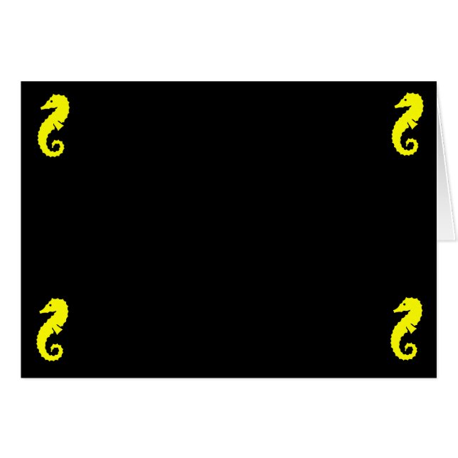 Ocean Glow_Yellow Seahorse 4 corners (Front Horizontal)