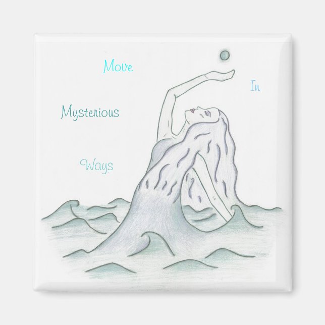 Ocean Goddess With Moon Magnet (Front)