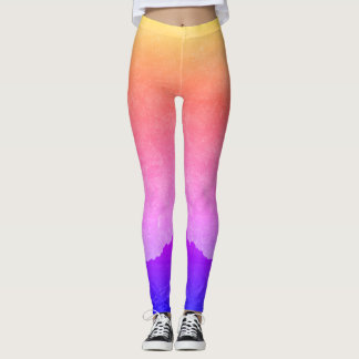 "Ocean Gold Sunset"Leggings by All Joy Art Leggings