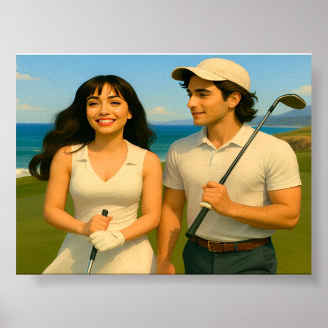 Ocean Golfing Poster (Front)
