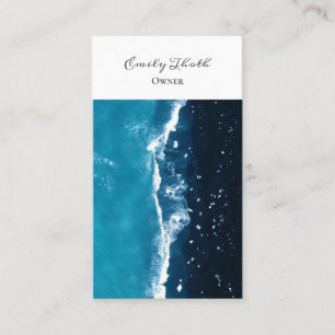 Ocean gradient design business card