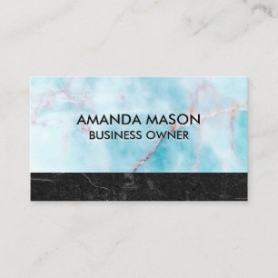 Ocean Granite Black Slate Marble Business Card
