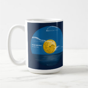 Ocean Grooves Vinyl Ocean Night Art Coffee Mug
