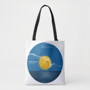 Ocean Grooves Vinyl Ocean Night Art Tote Bag