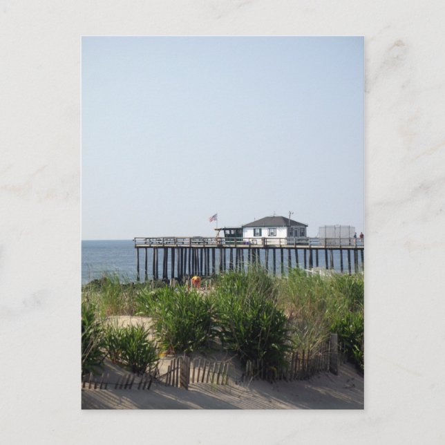 Ocean Grove NJ Beach Postcard (Front)