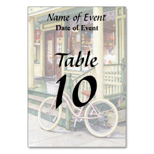 Ocean Grove NJ– Bicycle in Front of Ice Cream Shop Table Number