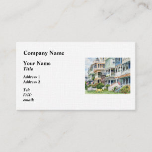 Ocean Grove NJ – Bicycles and Yellow Bench Business Card